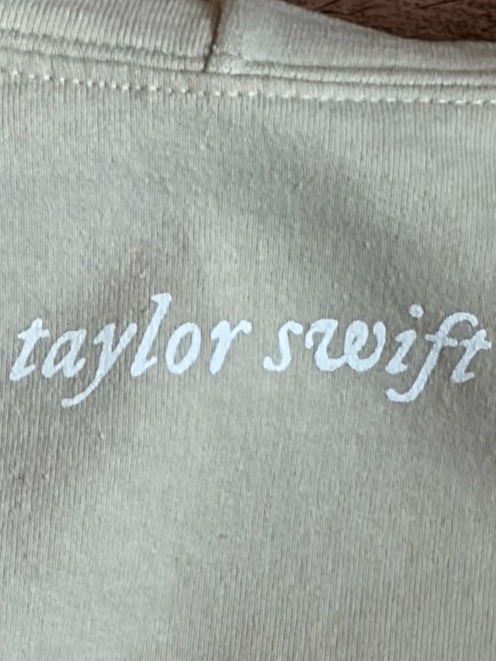 Taylor Swift Beige Folklore Hoodie - Picture 3 of 3